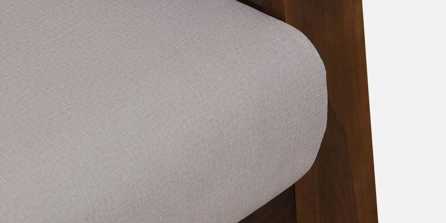 Masim Sheesham Wood 3 Seater Sofa In Beige Colour - Febonic Living