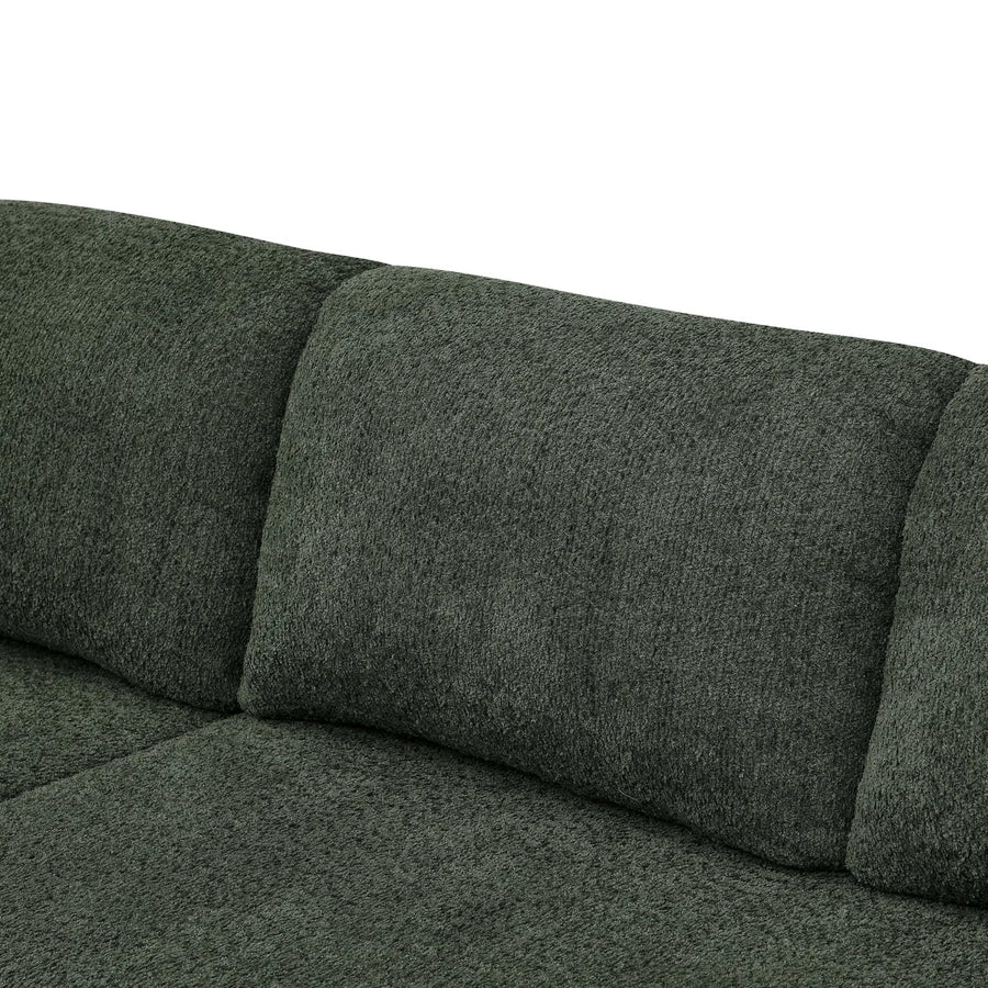 Pintos Fabric 3 Seater Pull Out Sofa Cum Bed In Fern Green Colour With Storage - Febonic Living