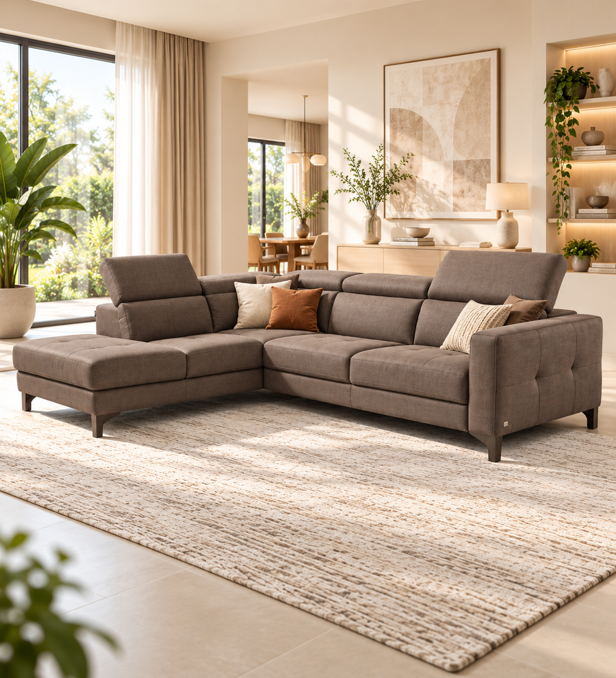 Plaza Modular Corner Sofa - Broco Dust