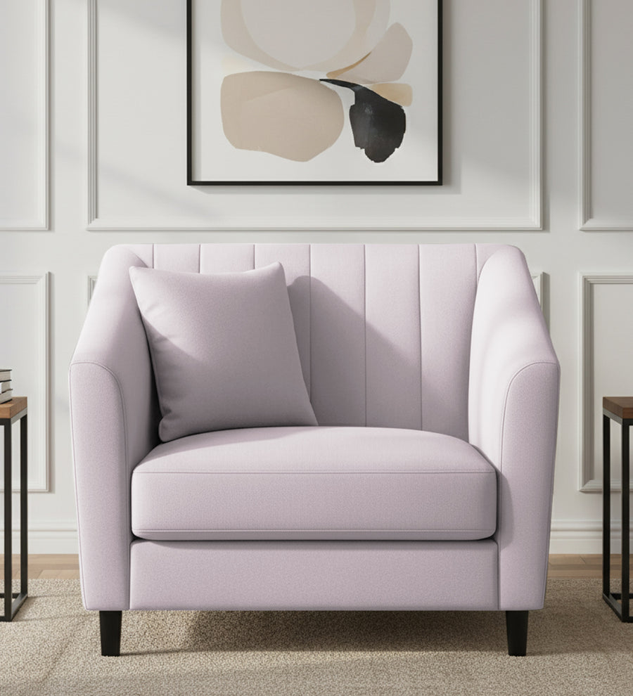 Polon  1 Seater Fabric Sofa - Almond Beige by Febonic Living