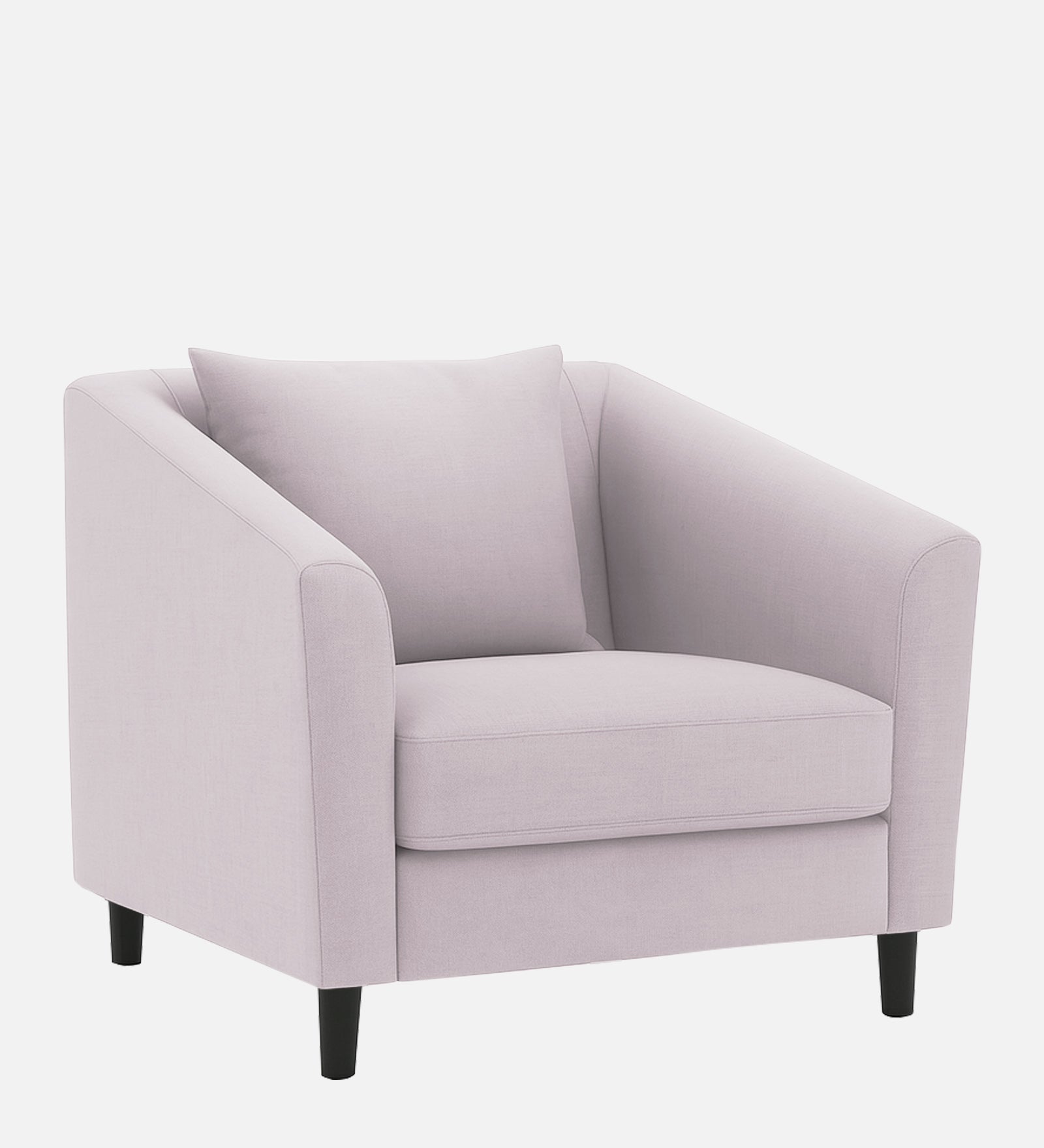 Polon Fabric 1 Seater Sofa In Almond Beige Colour