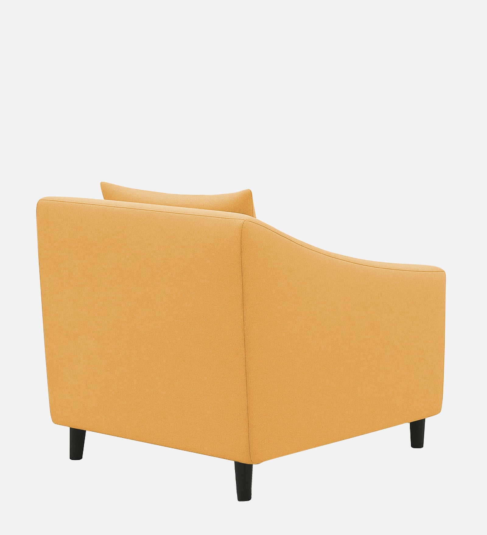 Polon Fabric 1 Seater Sofa In Corn Yellow Colour