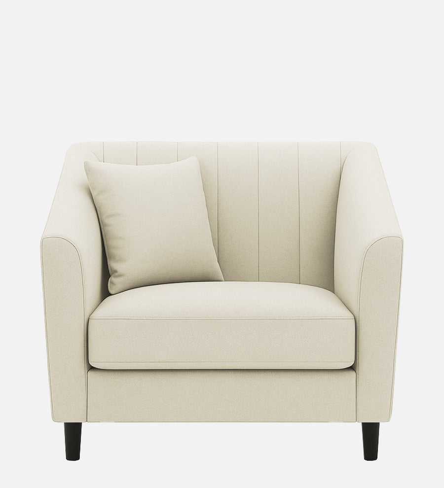 Polon Fabric 1 Seater Sofa In Maple Cream Colour - Febonic Living