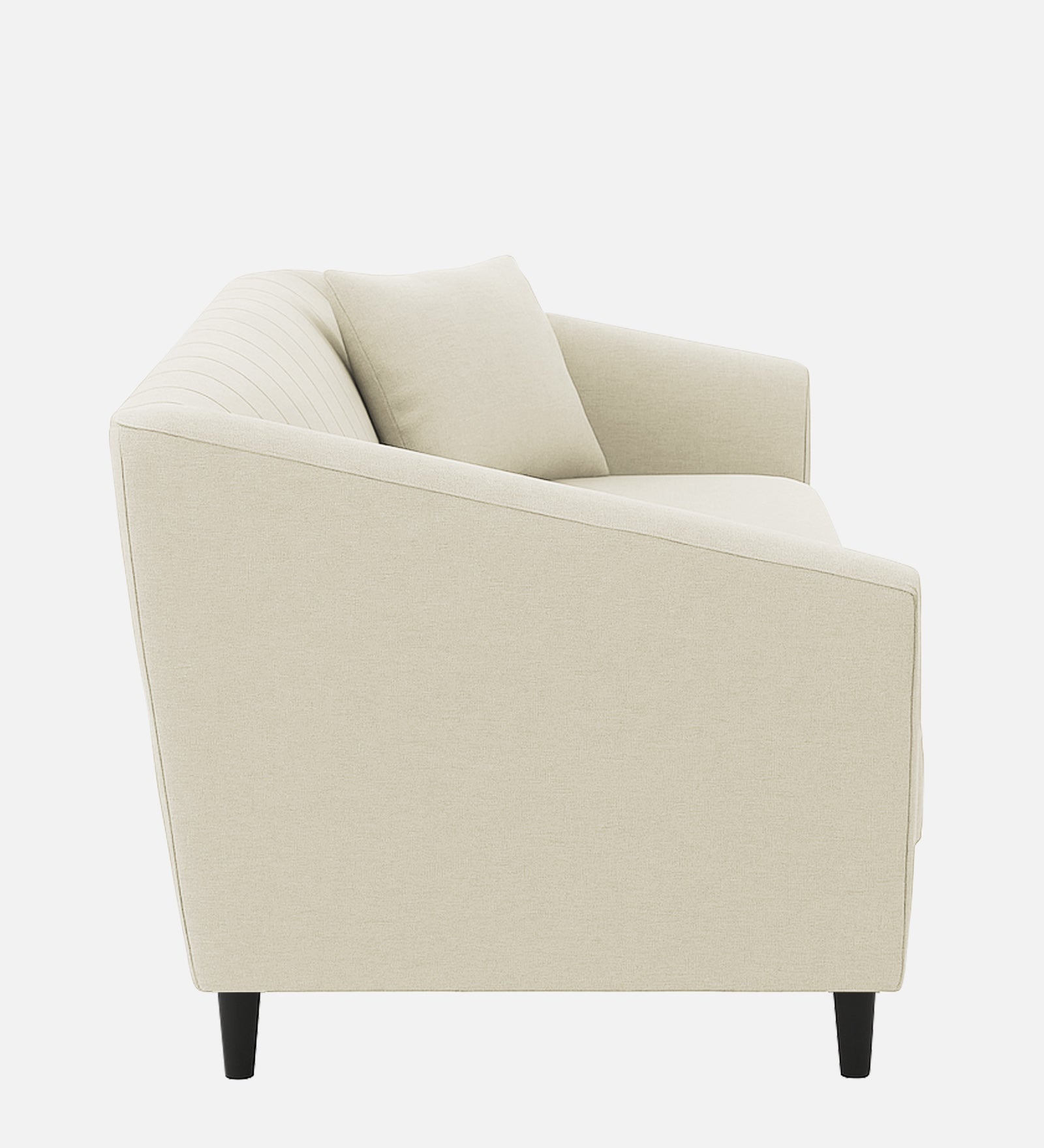 Polon Fabric 1 Seater Sofa In Maple Cream Colour