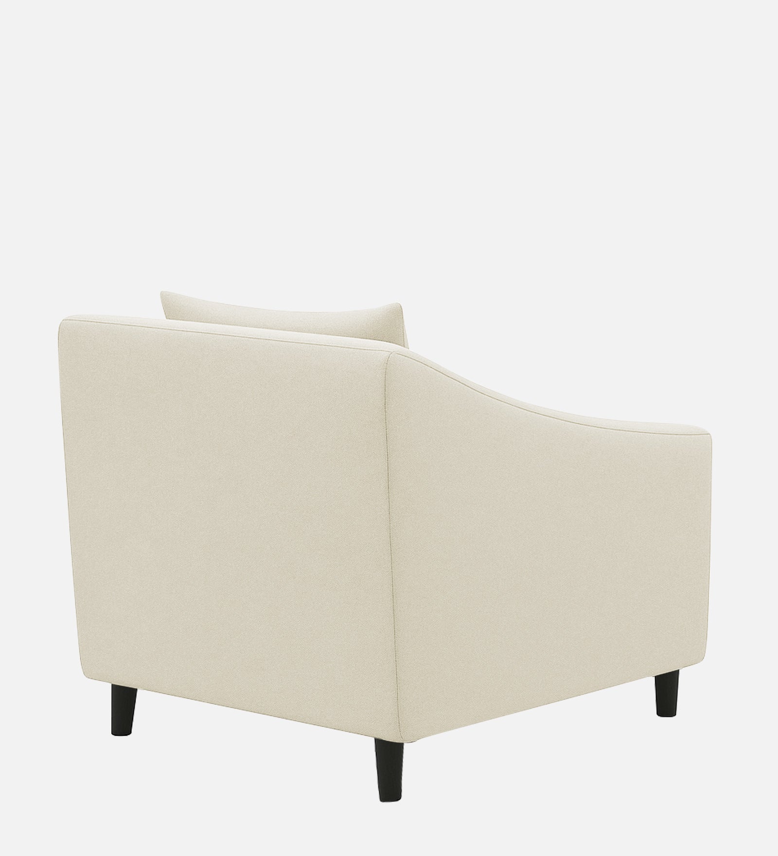 Polon Fabric 1 Seater Sofa In Maple Cream Colour