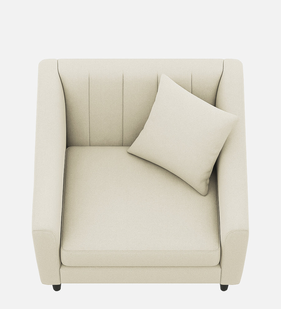 Polon Fabric 1 Seater Sofa In Maple Cream Colour - Febonic Living