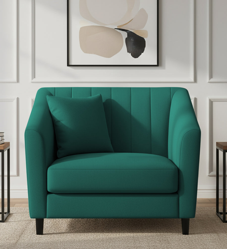 Polon  1 Seater Fabric Sofa - Sage Green by Febonic Living