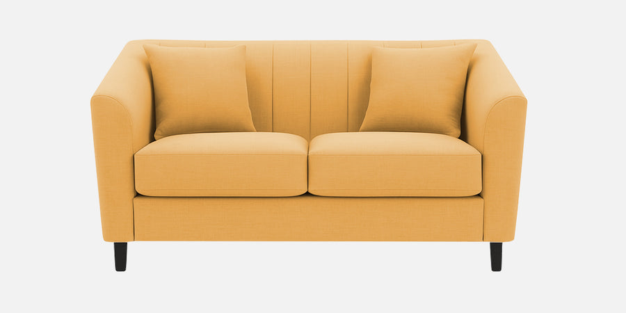 Polon Fabric 2 Seater Sofa In Corn Yellow Colour - Febonic Living