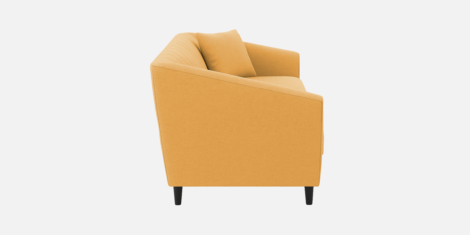 Polon Fabric 2 Seater Sofa In Corn Yellow Colour