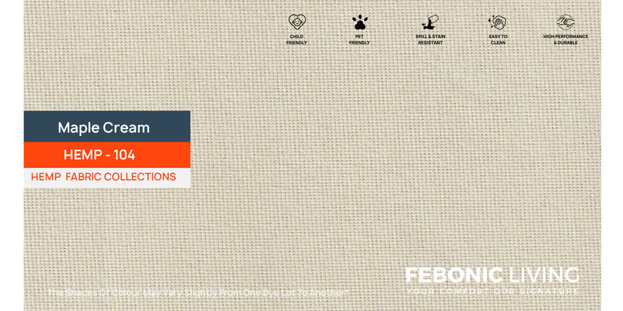 Polon Fabric 2 Seater Sofa In Maple Cream Colour - Febonic Living