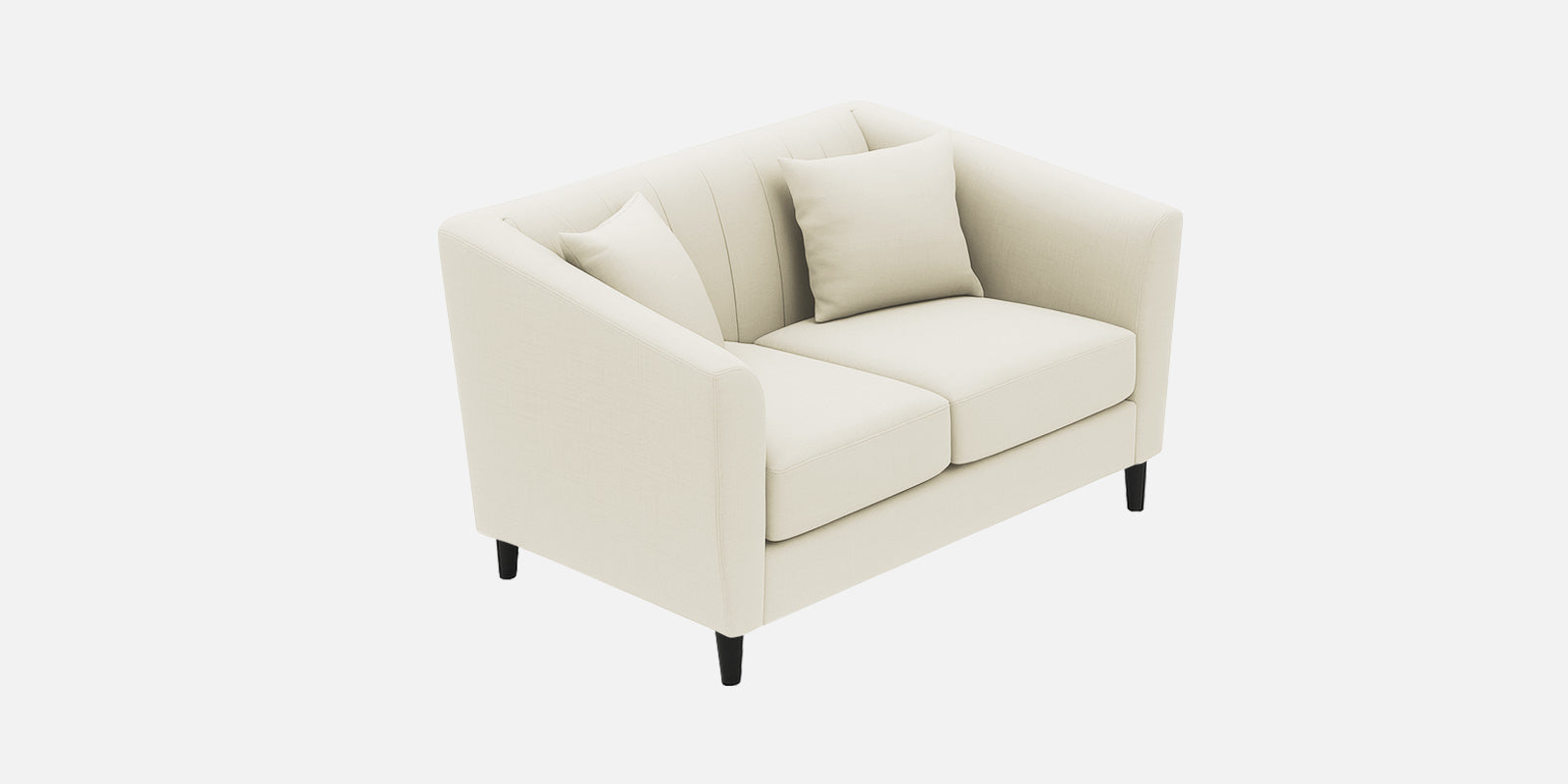 Polon Fabric 2 Seater Sofa In Maple Cream Colour