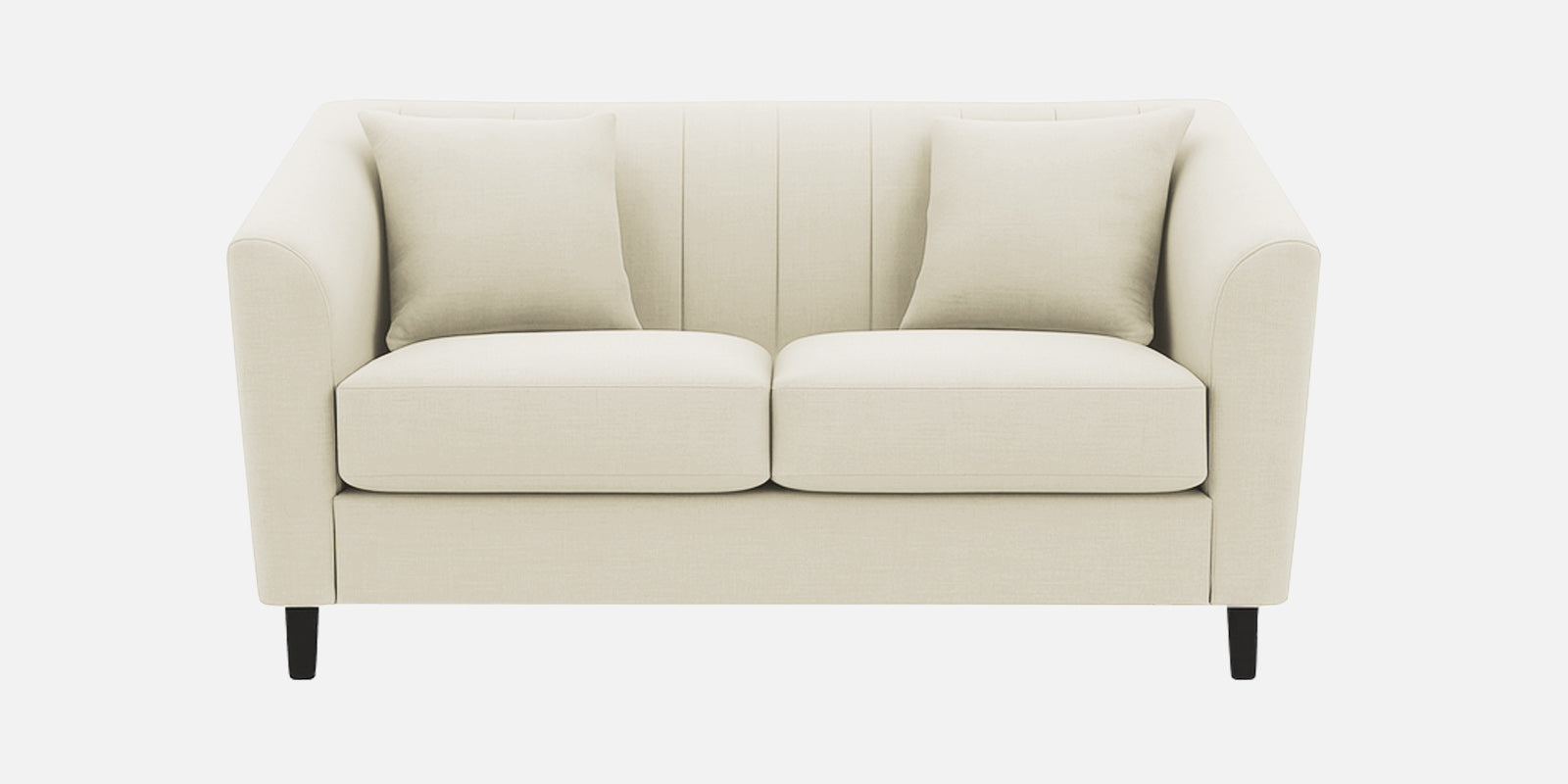 Polon Fabric 2 Seater Sofa In Maple Cream Colour