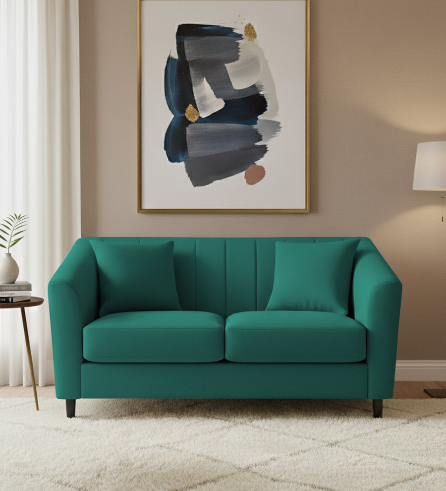 Polon  2 Seater Fabric Sofa - Sage Green by Febonic Living