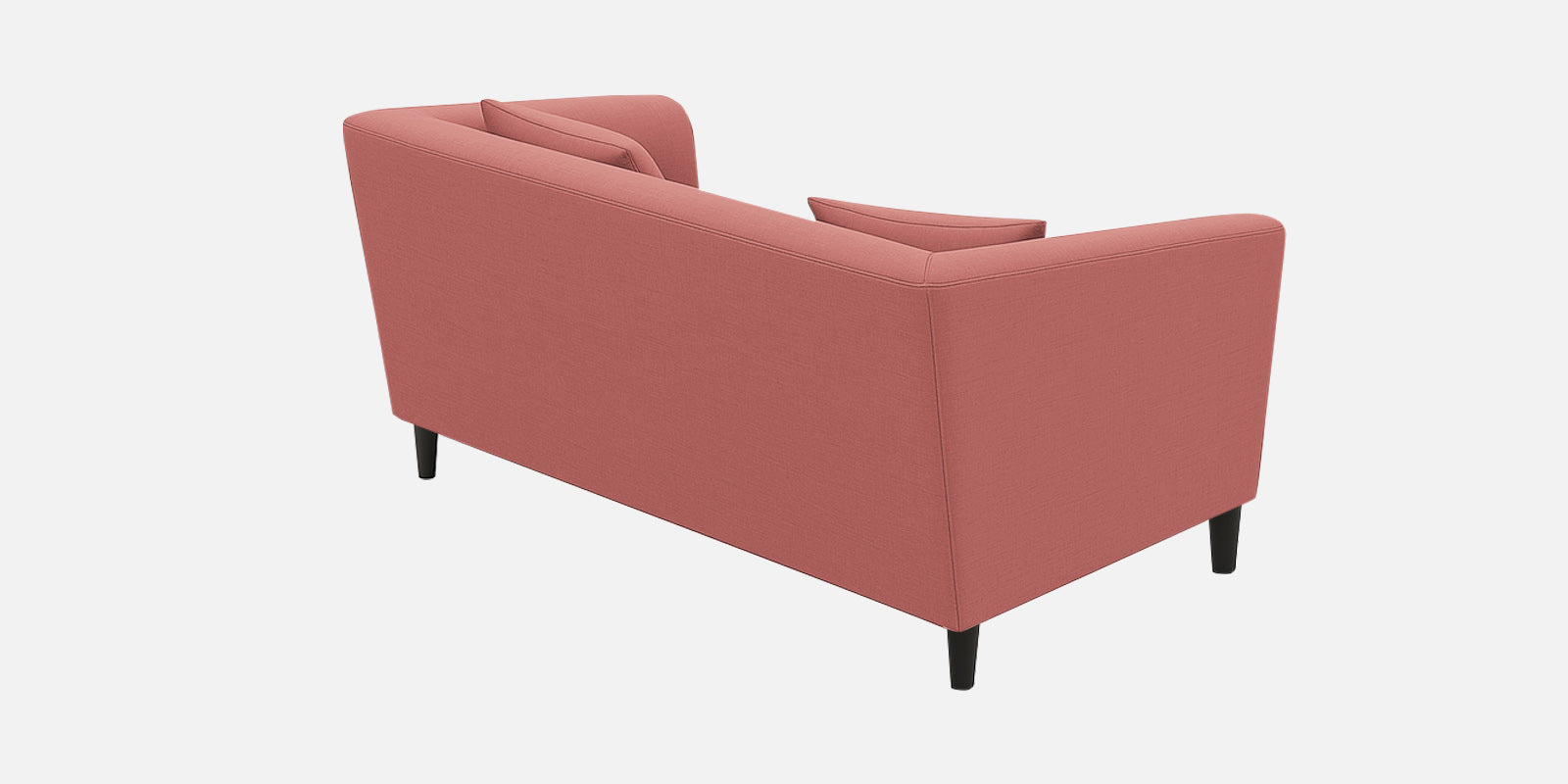 Polon Fabric 2 Seater Sofa In Salmon Pink Colour