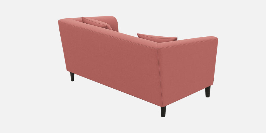 Polon Fabric 2 Seater Sofa In Salmon Pink Colour - Febonic Living