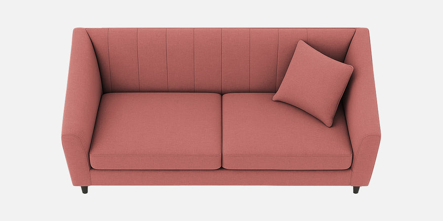Polon Fabric 2 Seater Sofa In Salmon Pink Colour - Febonic Living