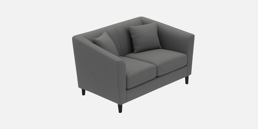 Polon Fabric 2 Seater Sofa In Stone Grey Colour - Febonic Living
