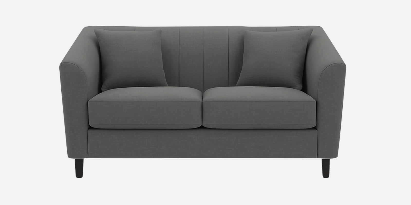 Polon Fabric 2 Seater Sofa In Stone Grey Colour