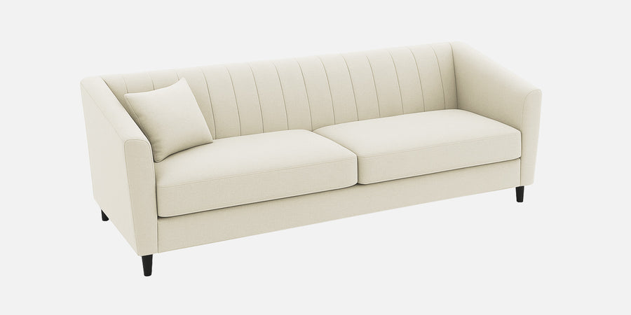 Polon Fabric 3 Seater Sofa In Maple Cream Colour - Febonic Living