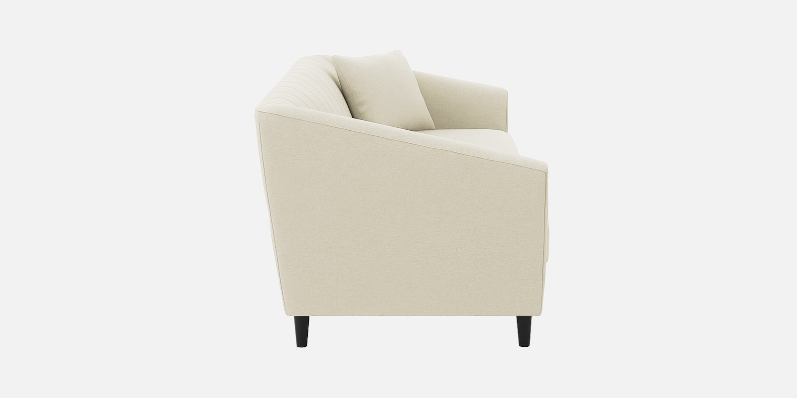 Polon Fabric 3 Seater Sofa In Maple Cream Colour