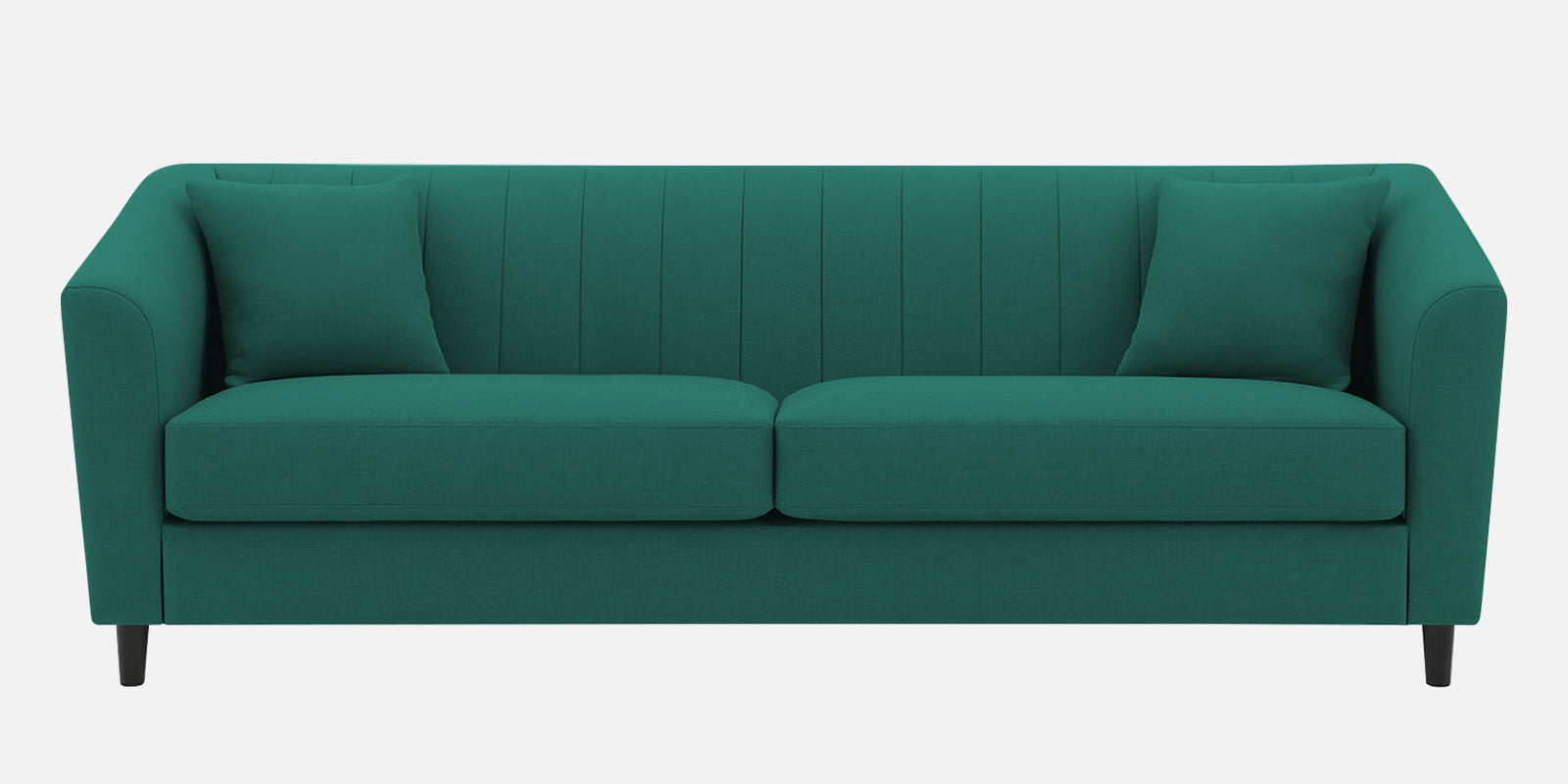 Polon Fabric 3 Seater Sofa In Sage Green Colour