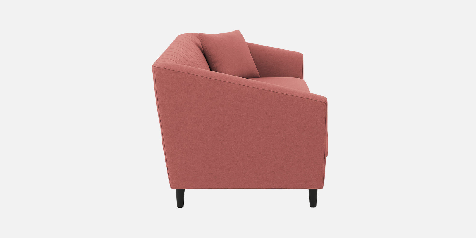 Polon Fabric 3 Seater Sofa In Salmon Pink Colour