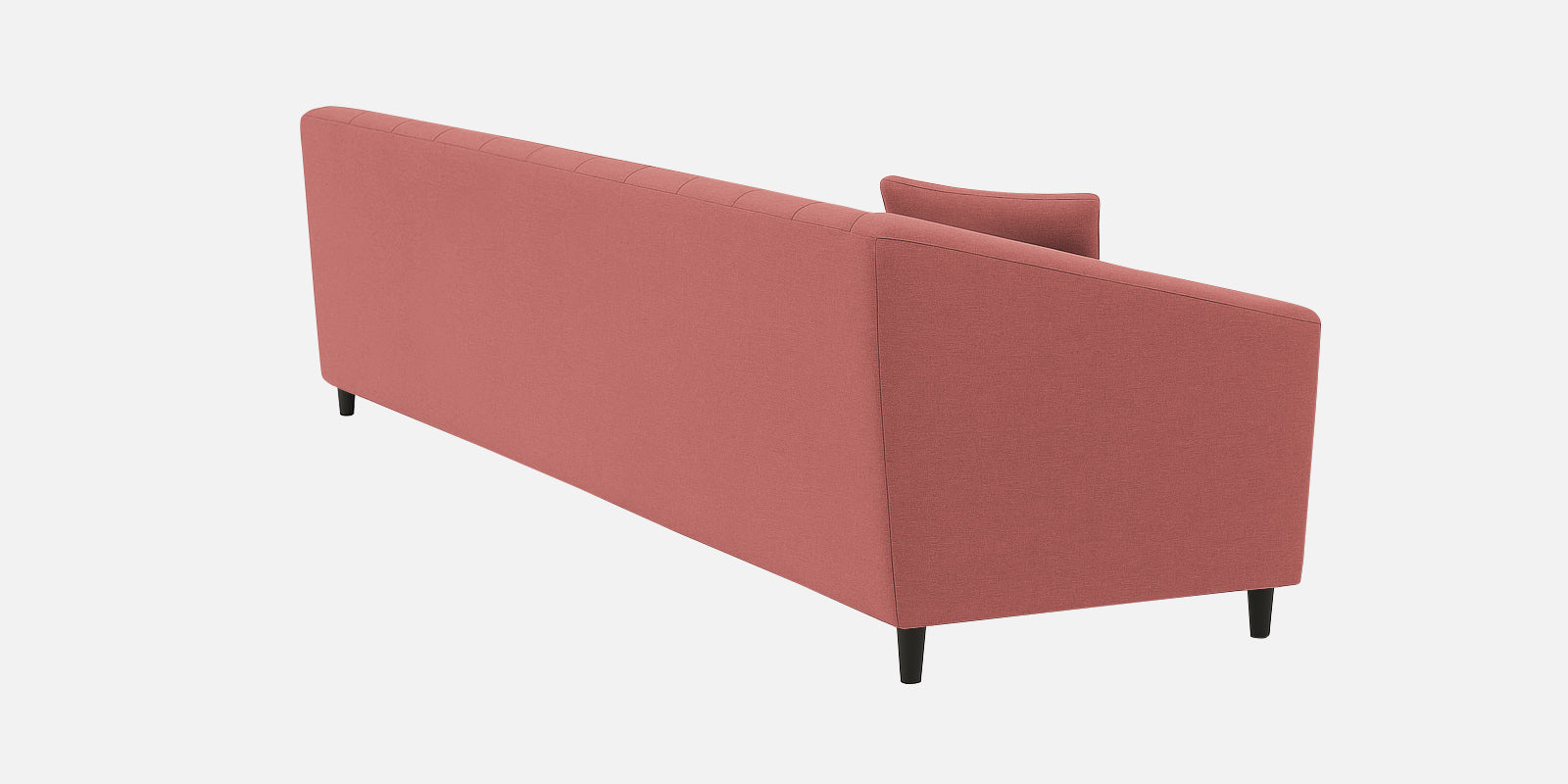 Polon Fabric 3 Seater Sofa In Salmon Pink Colour