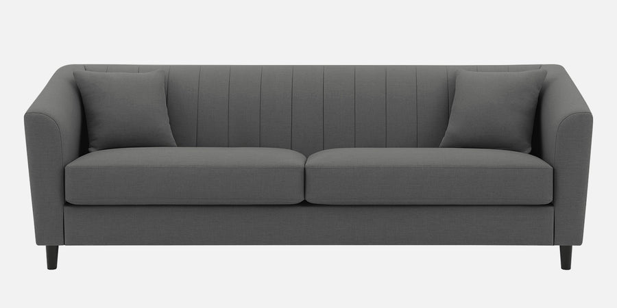 Polon Fabric 3 Seater Sofa In Stone Grey Colour - Febonic Living