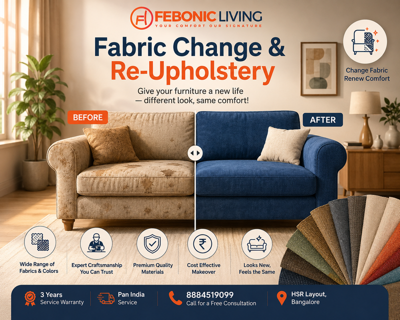 Fabric Change & Re-Upholstery