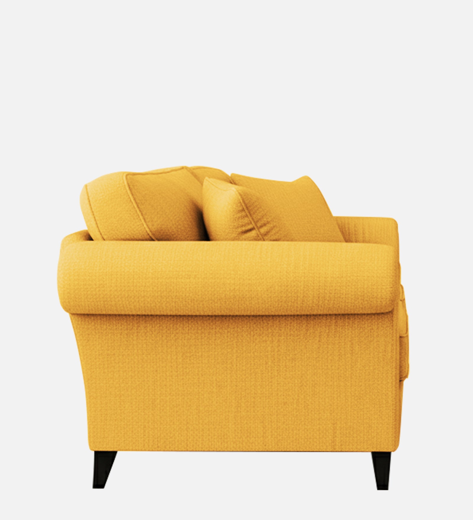 Rana Fabric 1 Seater Sofa In Bold Yellow Colour - Febonic Living