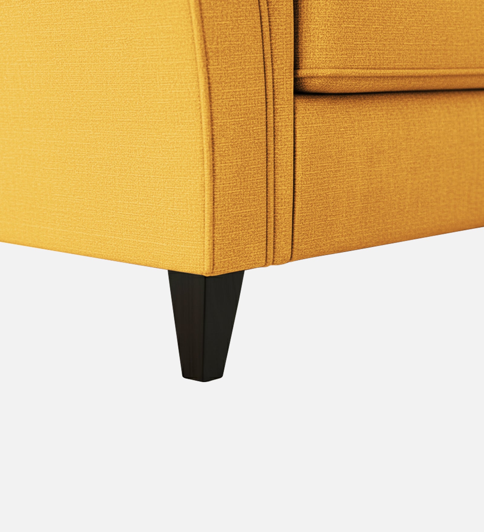 Rana Fabric 1 Seater Sofa In Bold Yellow Colour - Febonic Living