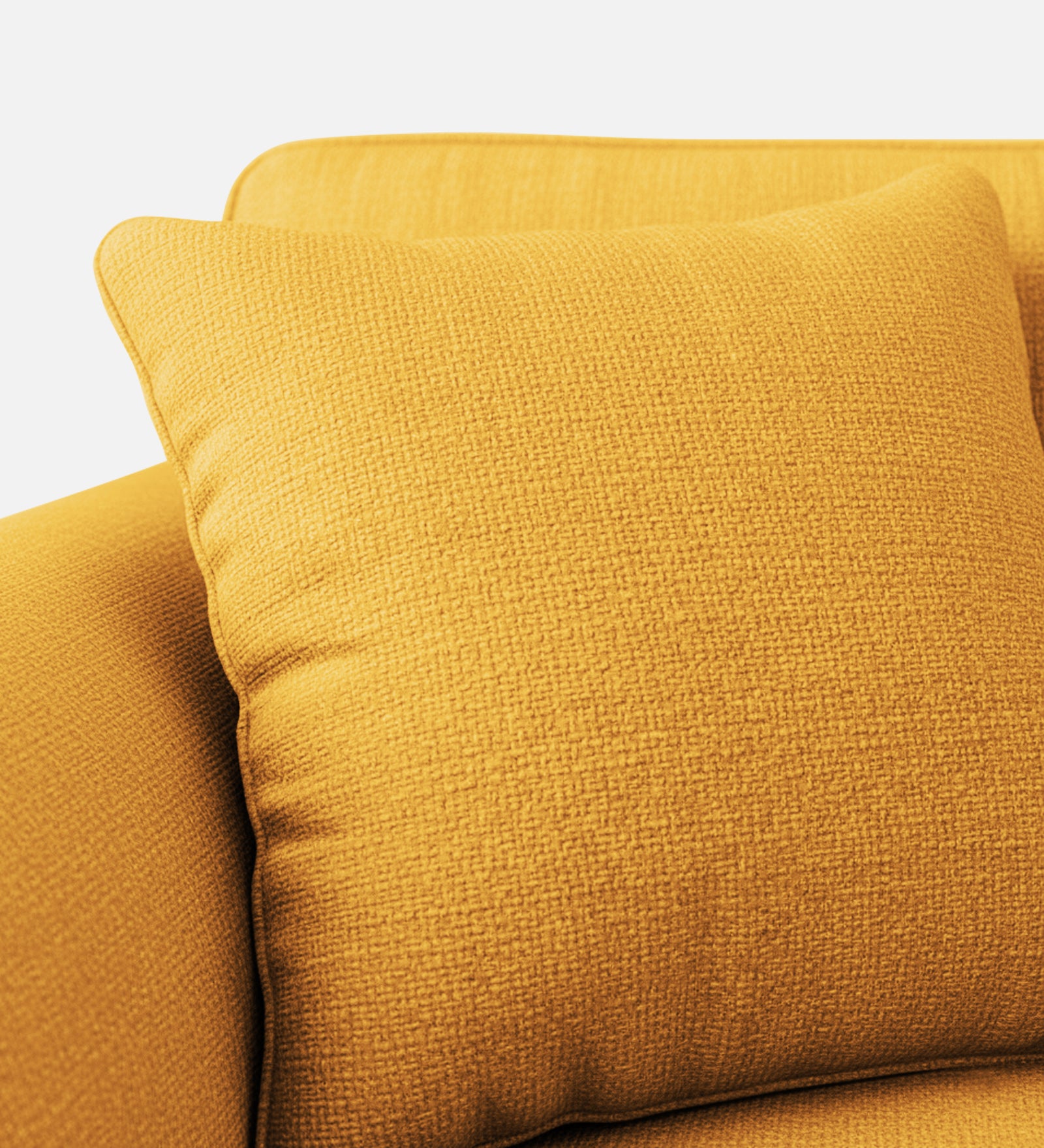 Rana Fabric 1 Seater Sofa In Bold Yellow Colour - Febonic Living