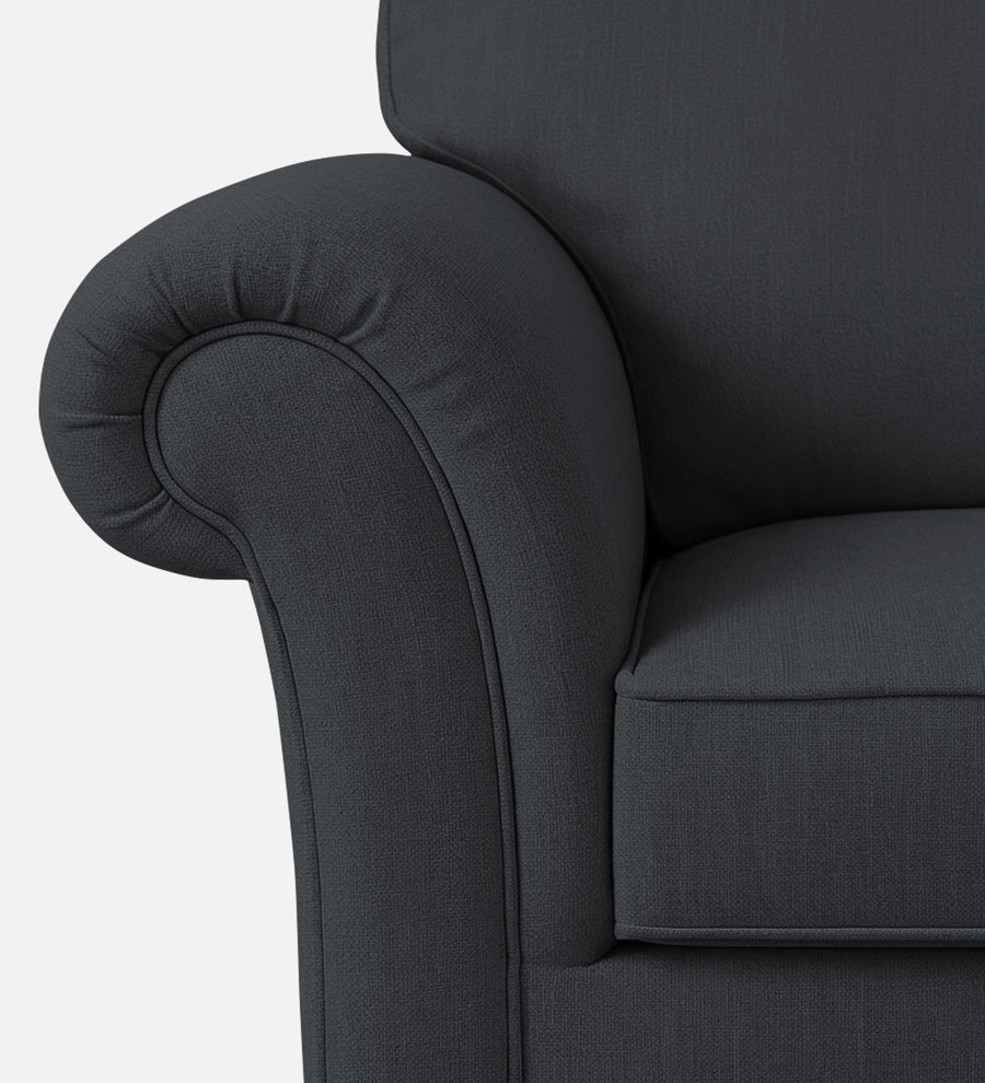 Rana Fabric 1 Seater Sofa In Charcoal Grey Colour - Febonic Living