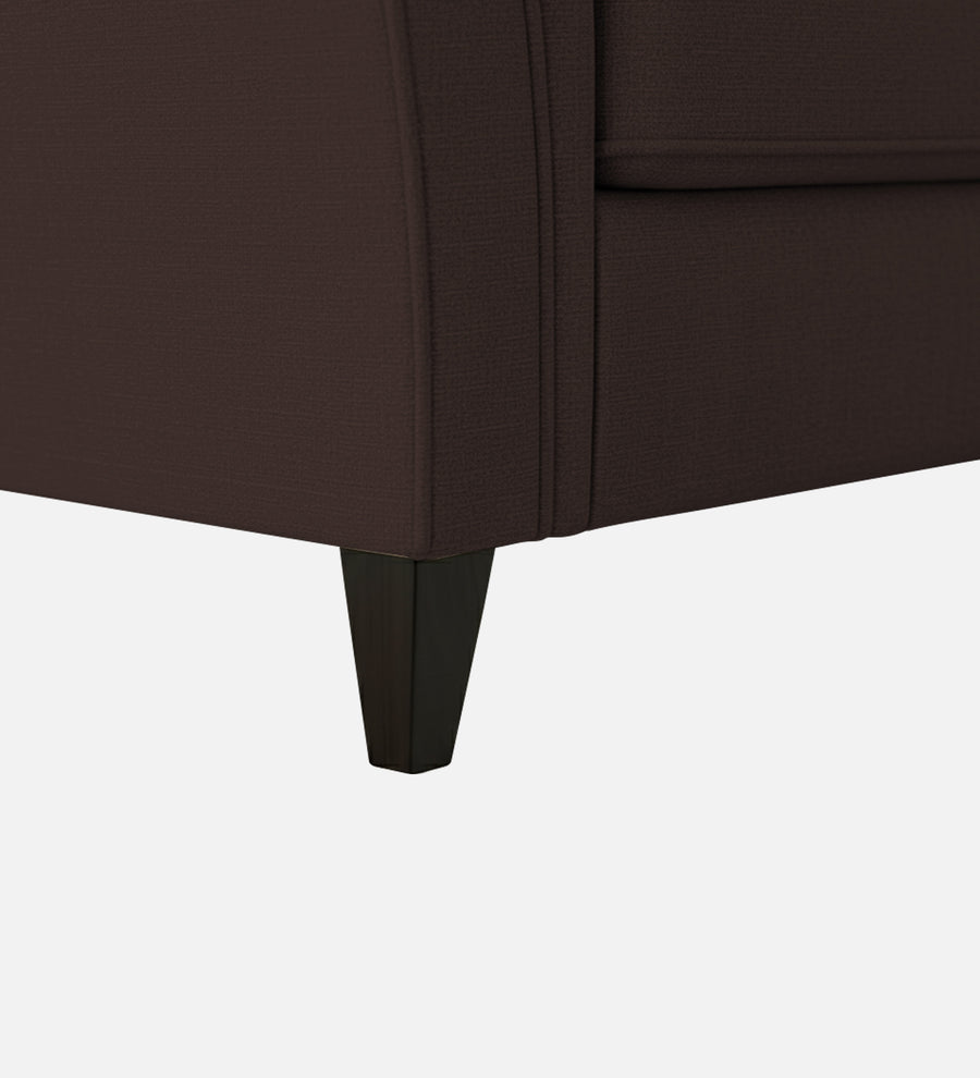 Rana Fabric 1 Seater Sofa In Coffee Brown Colour - Febonic Living