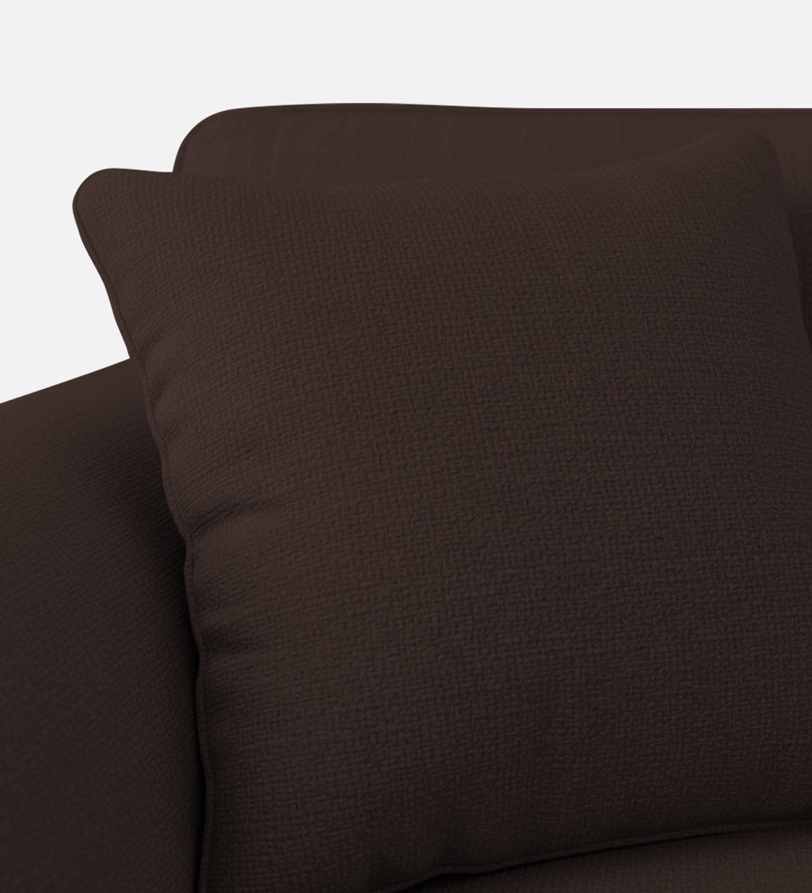 Rana Fabric 1 Seater Sofa In Coffee Brown Colour - Febonic Living