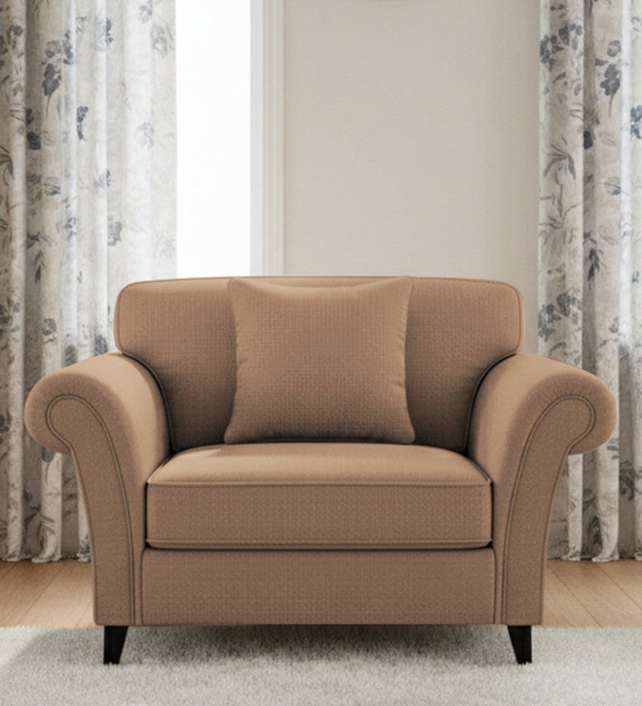 Rana  1 Seater Fabric Sofa - Cosmic Beige by Febonic Living