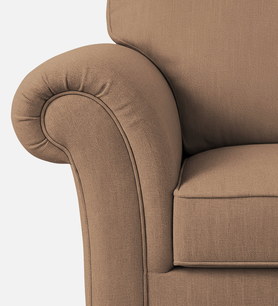 Rana Fabric 1 Seater Sofa In Cosmic Beige Colour - Febonic Living