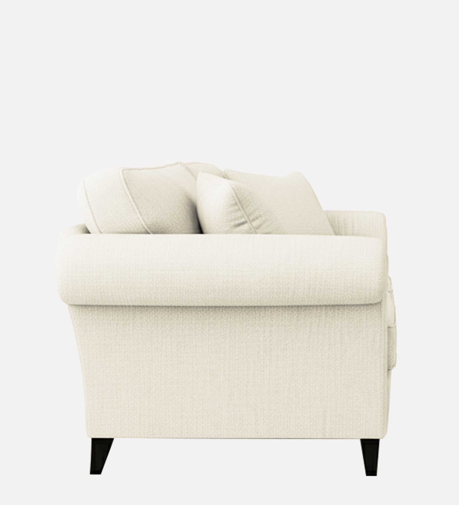 Rana Fabric 1 Seater Sofa In Ivory Cream Colour - Febonic Living