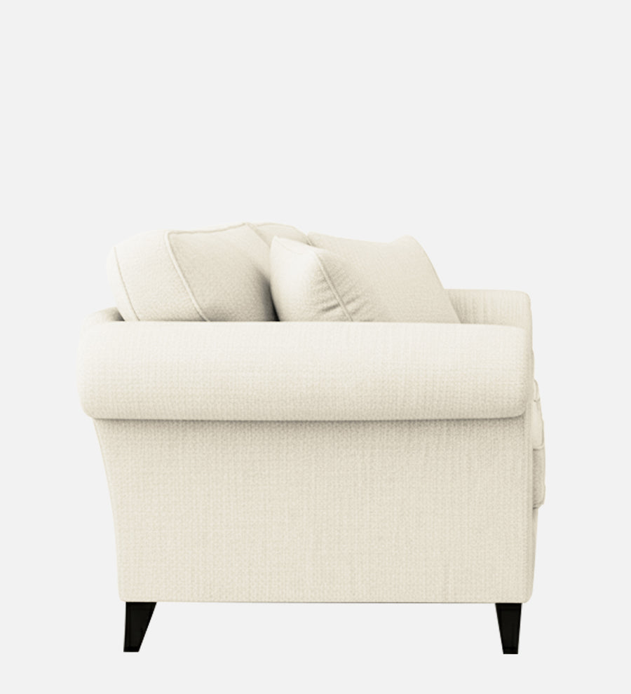 Rana Fabric 1 Seater Sofa In Ivory Cream Colour - Febonic Living