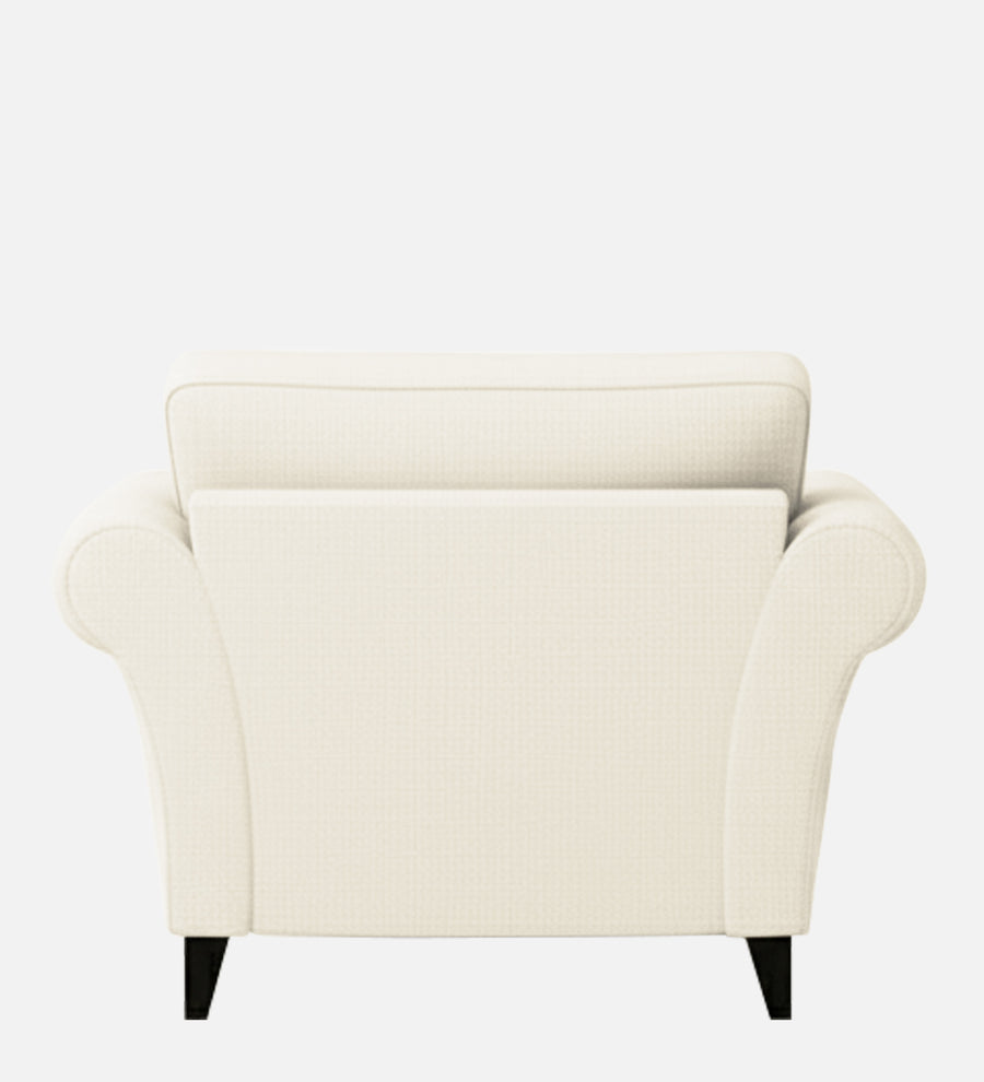 Rana Fabric 1 Seater Sofa In Ivory Cream Colour - Febonic Living