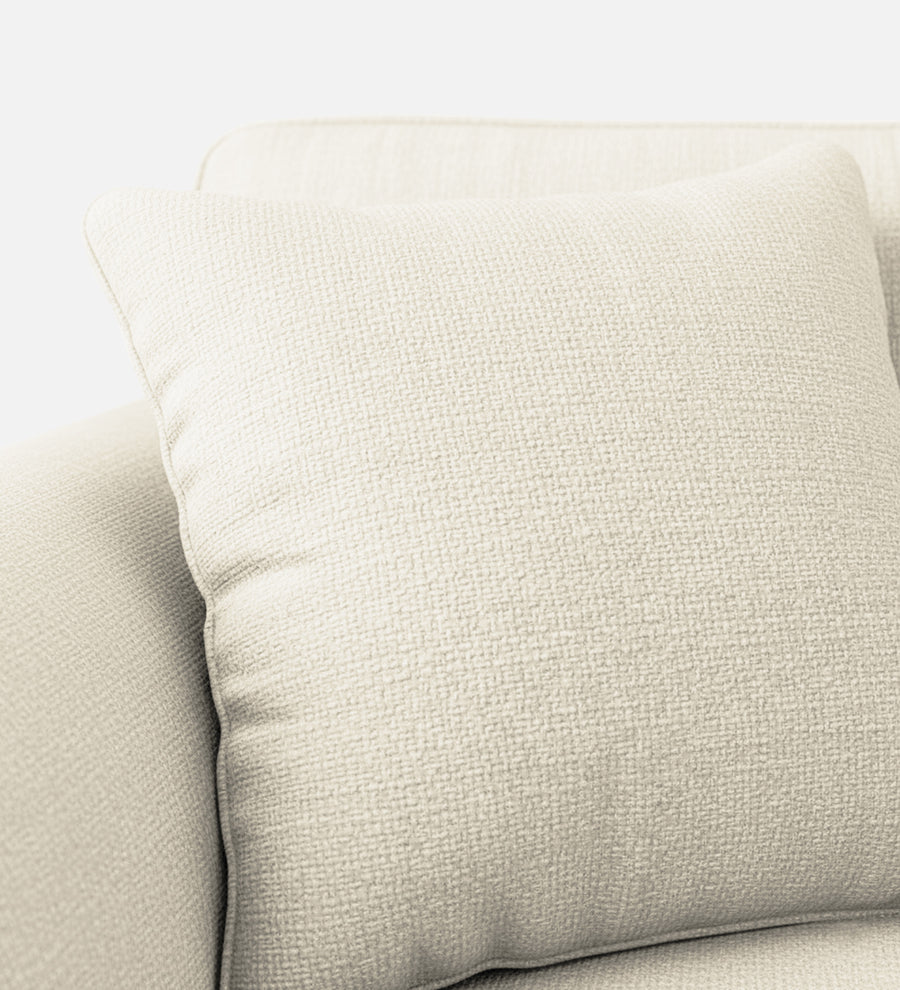 Rana Fabric 1 Seater Sofa In Ivory Cream Colour - Febonic Living