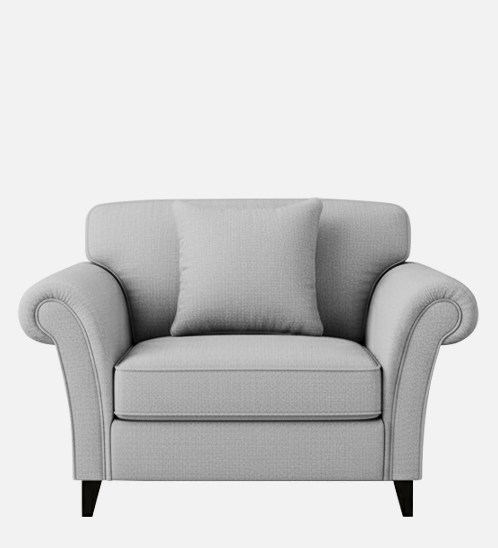 Rana Fabric 1 Seater Sofa In Lit Grey Colour - Febonic Living