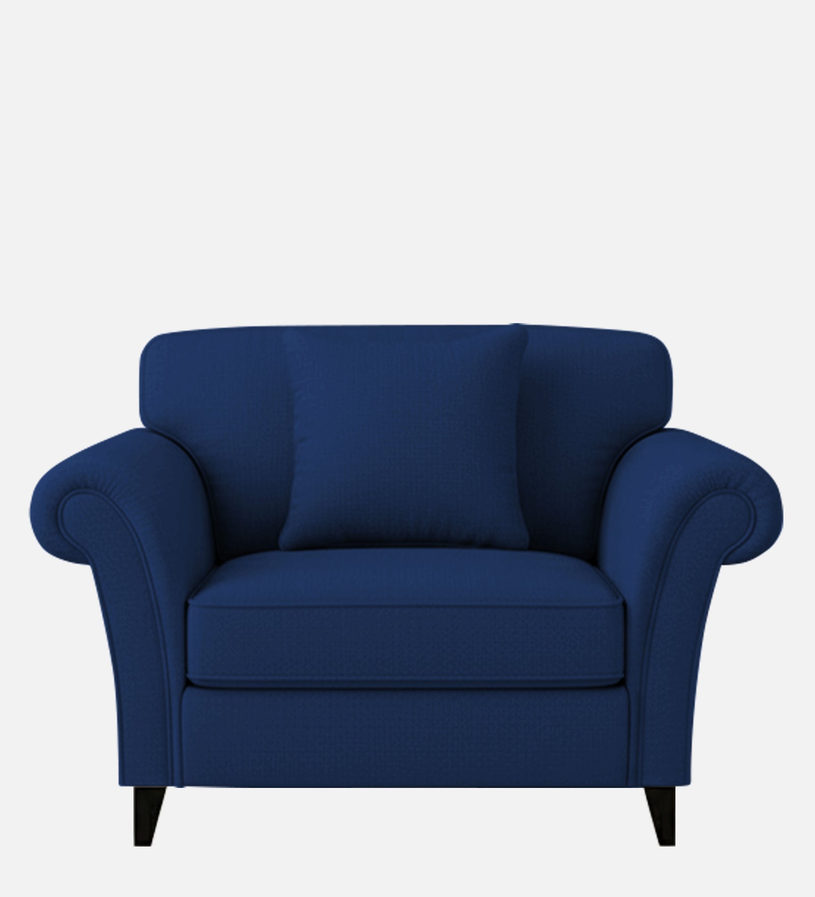 Rana Fabric 1 Seater Sofa In Royal Blue Colour - Febonic Living