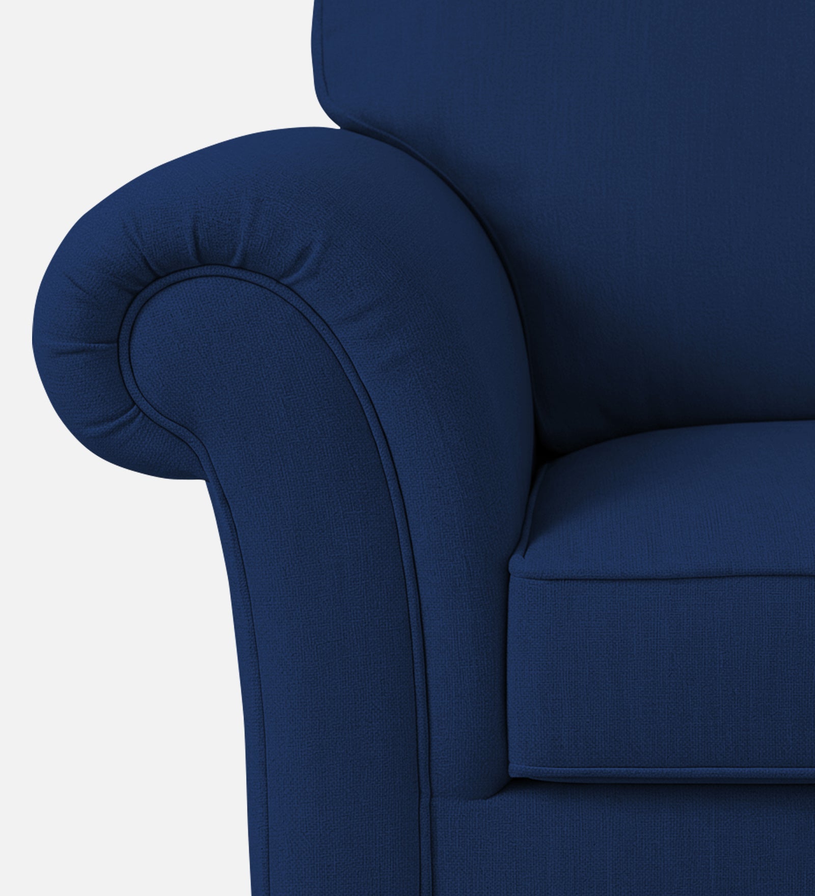 Rana Fabric 1 Seater Sofa In Royal Blue Colour - Febonic Living