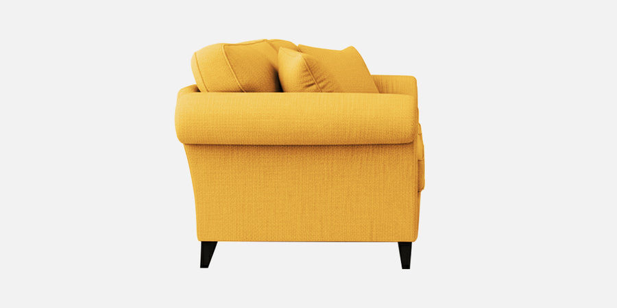 Rana Fabric 2 Seater Sofa In Bold Yellow Colour - Febonic Living
