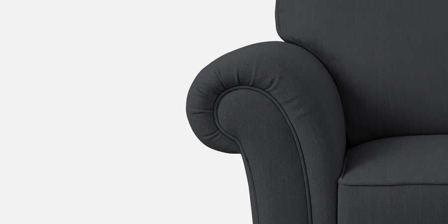 Rana Fabric 2 Seater Sofa In Charcoal Grey Colour - Febonic Living