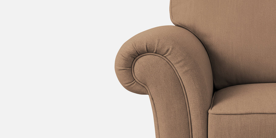 Rana Fabric 2 Seater Sofa In Cosmic Beige Colour - Febonic Living