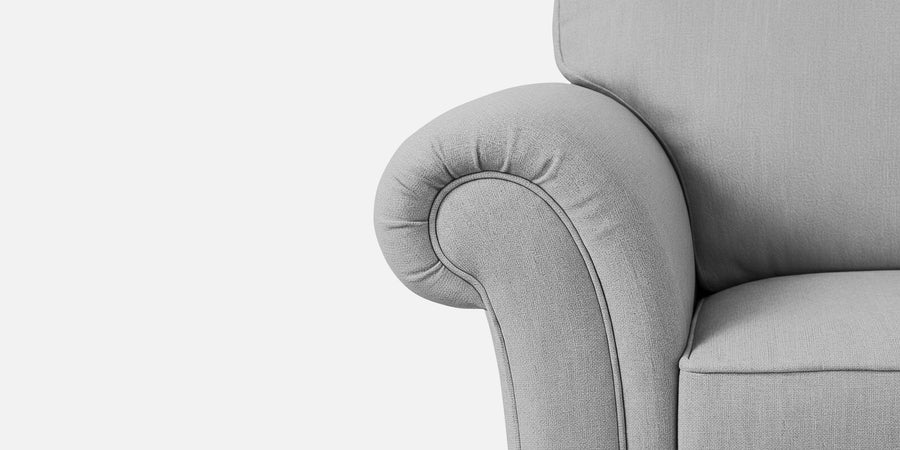 Rana Fabric 2 Seater Sofa In Lit Grey Colour - Febonic Living