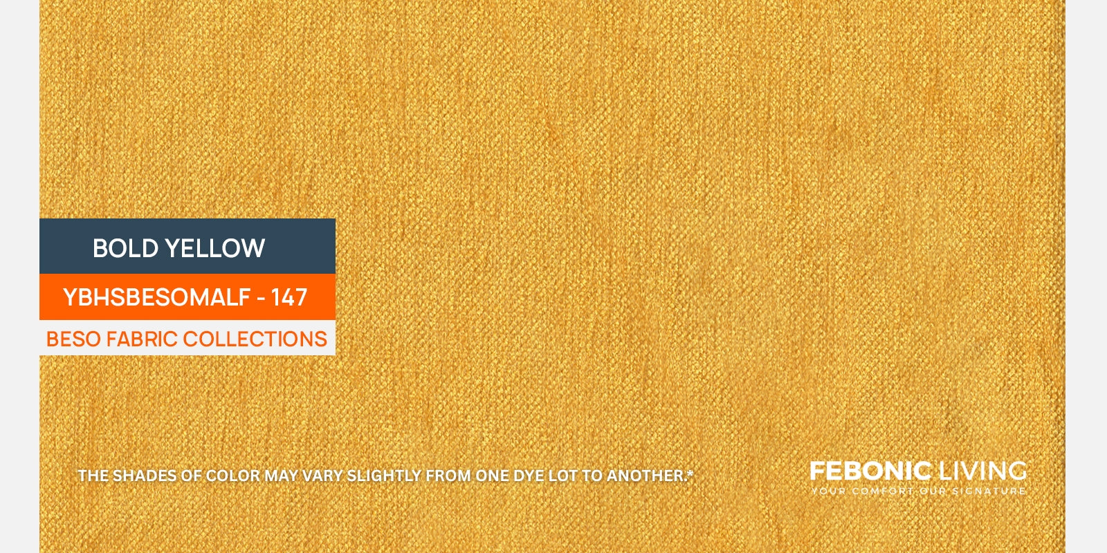 Rana Fabric 3 Seater Sofa In Bold Yellow Colour