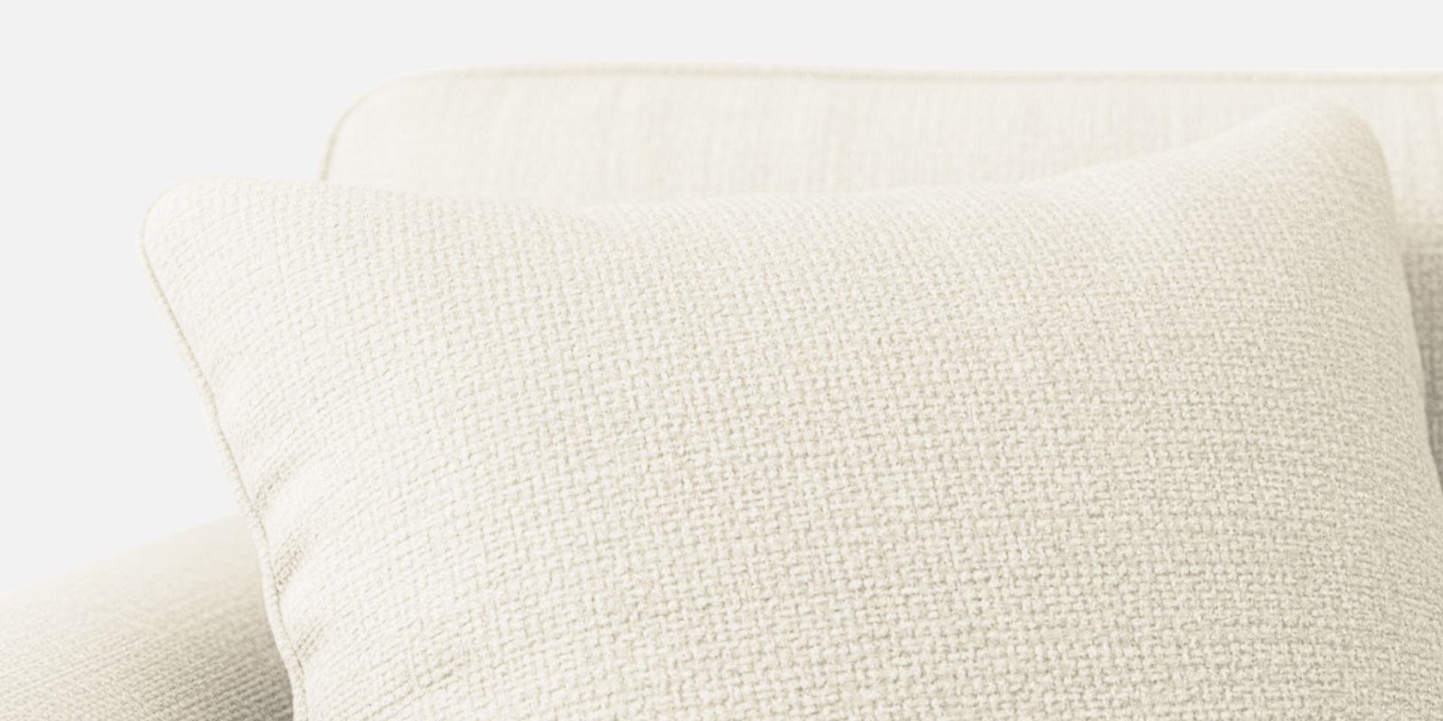 Rana Fabric 3 Seater Sofa In Ivory Cream Colour - Febonic Living